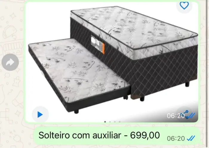 Cama box com auxiliar