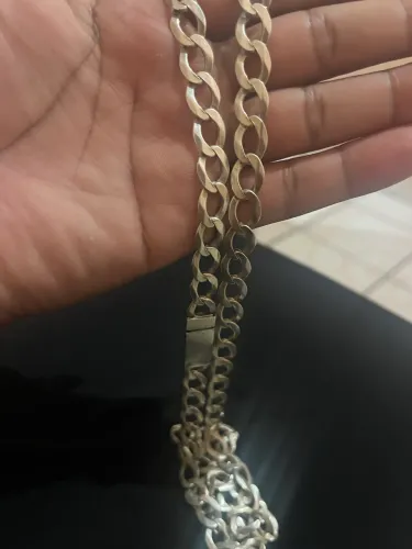 Corda de prata 70 cm