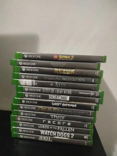 Lote 14 jogos Xbox mídia física original 