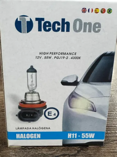 Lâmpada normal h11 tech one na oferta só 11,00