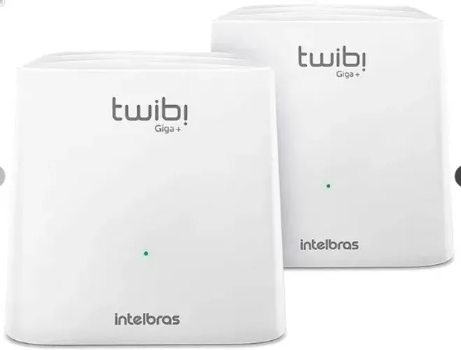 Kit Roteador Mesh Intelbras Twibi Giga +, Dual Band AC 1200 (2 unidades)