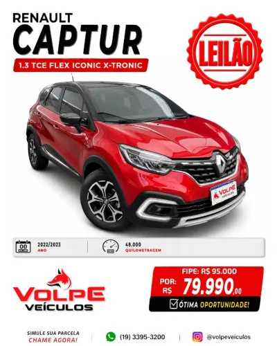 Renault Captur Iconic 1.3 TB 16V Flex 5P AUT 2023