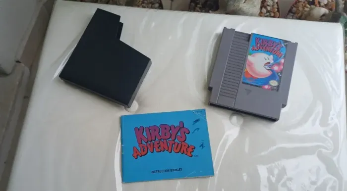 Jogo Kirbys Adventure Nes Original + Manual + Luva Excelente RARO
