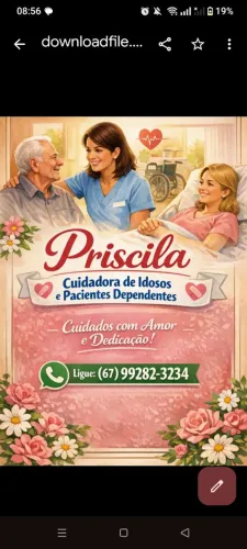 Cuidadora de pacientes independentes
