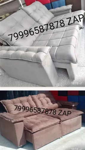 Sofá retrátil e reclinável 