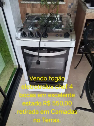 Fogão  a gás 4 bocas Electrolux  Chef