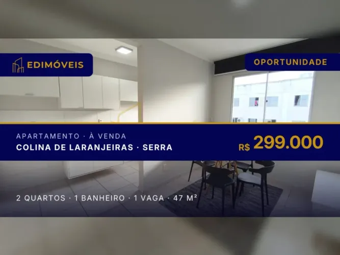Oportunidade em Colina de Laranjeiras: apartamento com 2 quartos e lazer completo