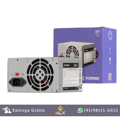Fonte Atx 200w Reais 20+4p Pws-2003 Fortrek Fk420p *ENTREGA GRÁTIS*