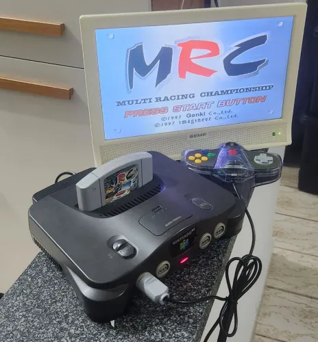 Nintendo 64 c/ Fonte Controle e Cabo Funcionando