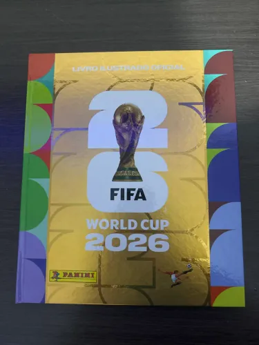 Álbum Copa do Mundo 2026 Panini Capa Dura Dourado Completo