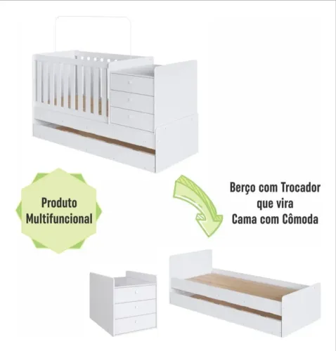 Berço cama multifuncional 