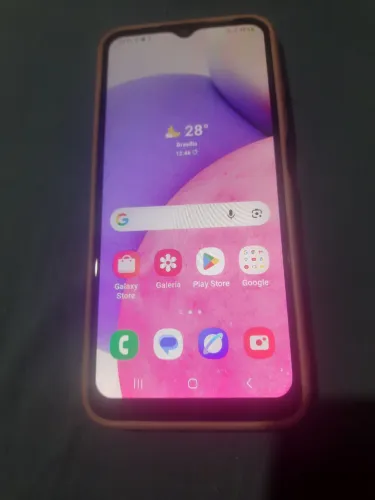 Smartphone Samsung Galaxy a03s 64gb 4gb de Ram usado c/ capa e pelicula s/ biometria