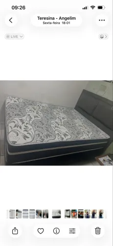 Vendo Cama Casal ( somente o colchão) 2 anos de uso, comprei um maior.