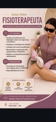 Vaga para fisioterapeuta