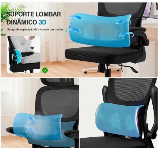 Cadeira ergonômica de escritório na caixa