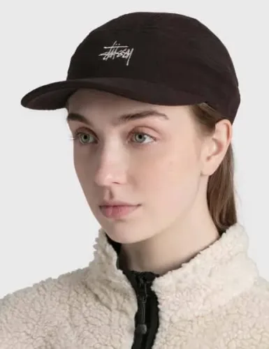 Boné Stussy Polar Fleece Panel Runner Cap Marrom Escuro