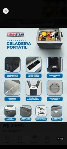 Geladeira para carreta
