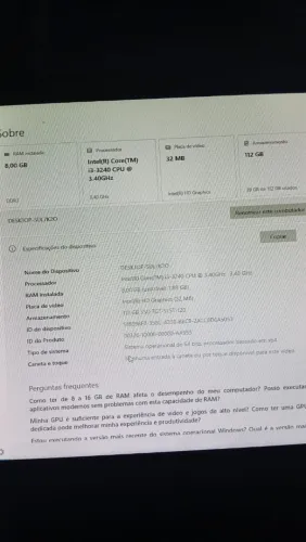 PC PARA ESTUDOS E TRABALHO
