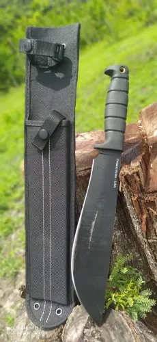Faca Machete Ontário Bolo Sp53 Aço Carbono 5160 Lâmina De 6,3mm