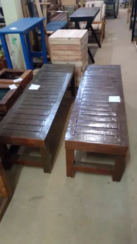 Bancos de paletes pronta entrega