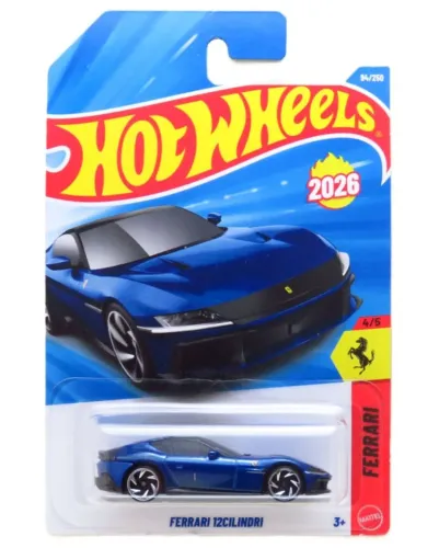 Hot Wheels Ferrari 12 Cilindri azul