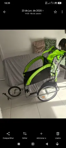Carrinho Reboque Trailer para Bicicleta para Pets e crianças