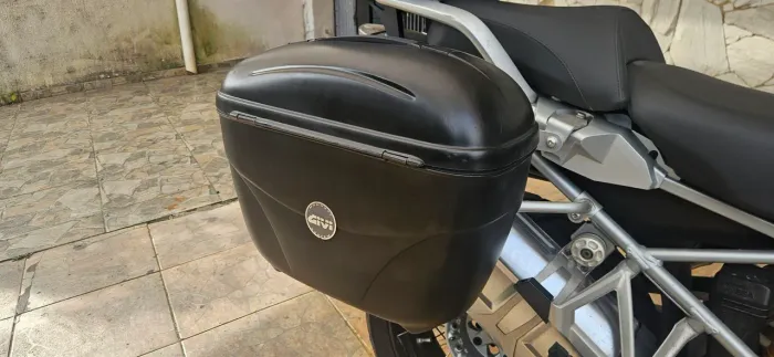 Par de baús laterais Givi 21 litros cada com suporte para bmw r 1200 gs e 1250
