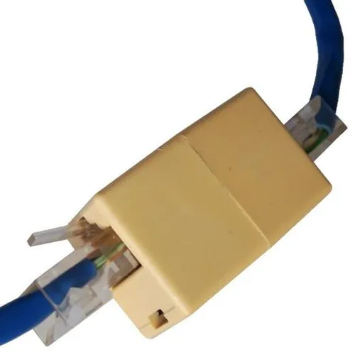Emenda/Extensão RJ45 Femea/Femea p/ Cabo UTP/Cat (Cabo de rede)
