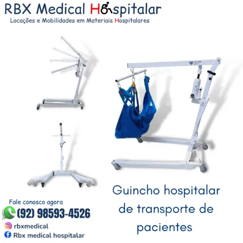 Aluguel-locação de Guincho Hospitalar de Transferência/ transporte de pacientes.