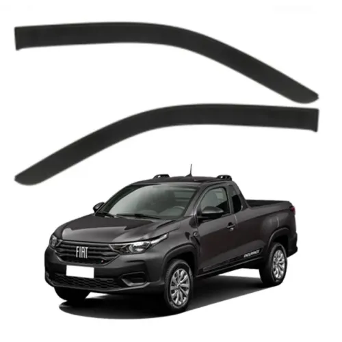 Calha de Chuva Fiat Strada 2020 - Cabine Estendida / Simples - Ecotap