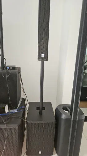 Locação Caixa Ativa DBR VA2200 MK2 Som Profissional Torre Neodimeo com Sub Grave