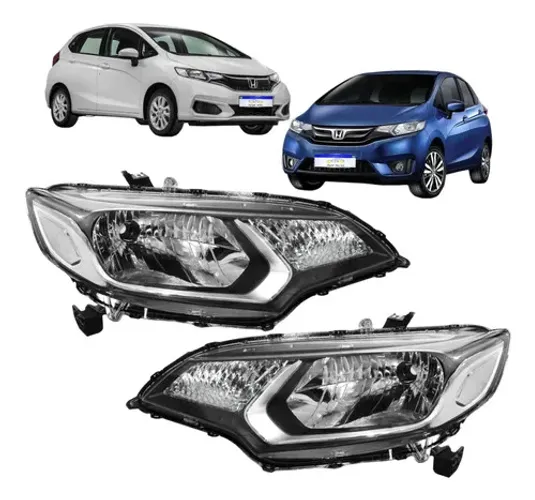 Farol Honda Fit 2015 2016 2017 2018 2019 2020 2021 Novo Par
