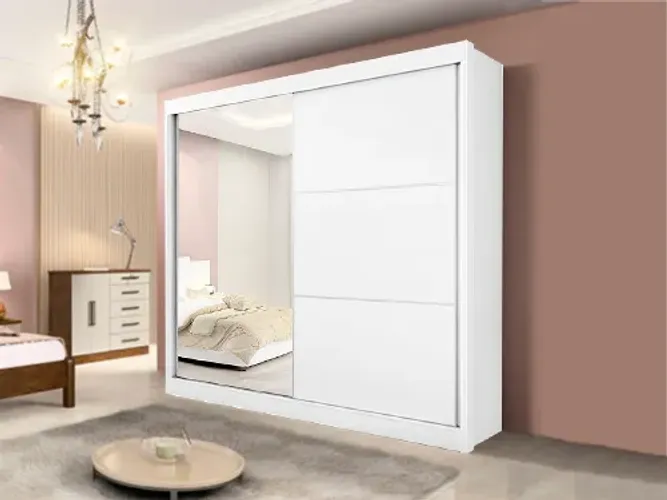 Guarda-Roupa Lara 2 Portas c/Espelho 100%MDF a655