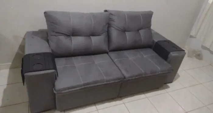 sofá retrátil reclinável Luci