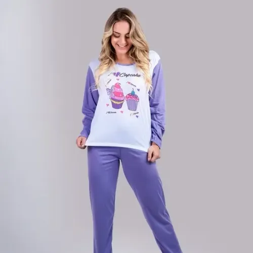 Pijama feminino Cupcake - Novo