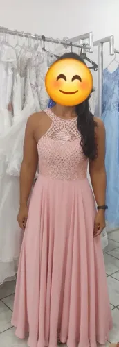 Vestido de festa rosa - rosé