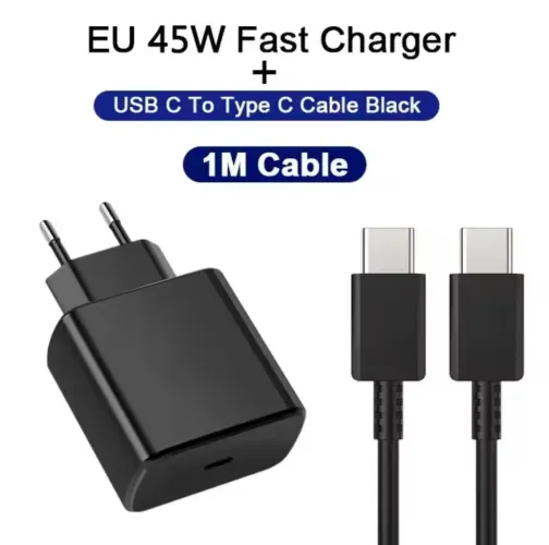 Carregador Rápido 45W USB-C para Celular com Cabo 1m (Novo) Não faço entregas
