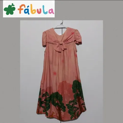 Fábula vestido coral