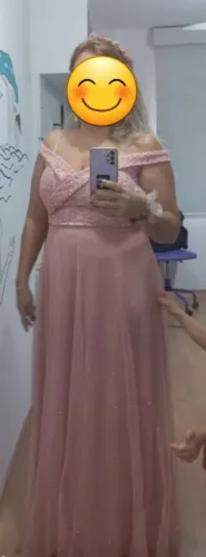Vestido rose 44