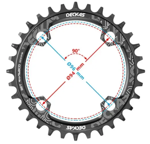 Coroa única Deckas round 94+96 bcd