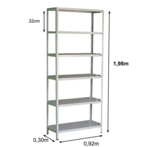 Estante aço 30 cm