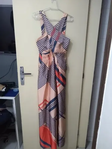 Macacão Longo Estampado - Tamanho P