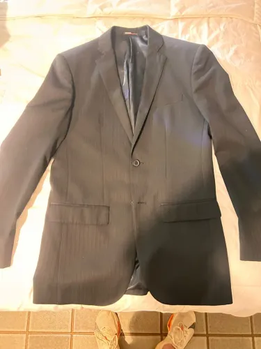 Costume cinza risca de giz aramis