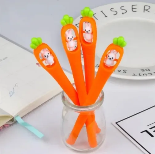 Caneta Cenoura com Coelhinho