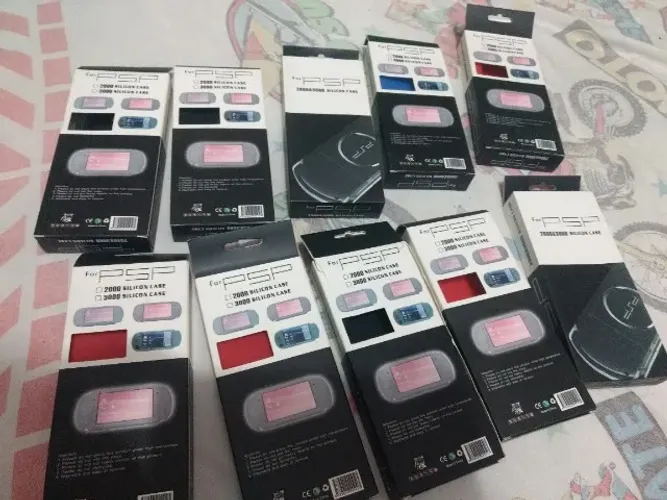 case de silicone para psp novo na caixa