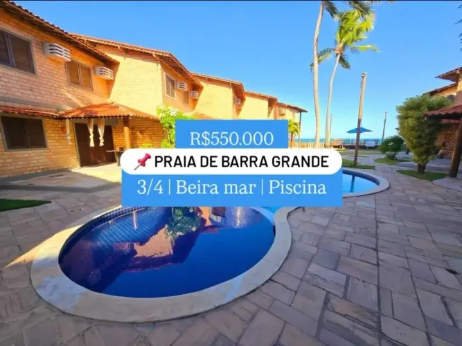 Casa a beira mar da praia de Barra grande