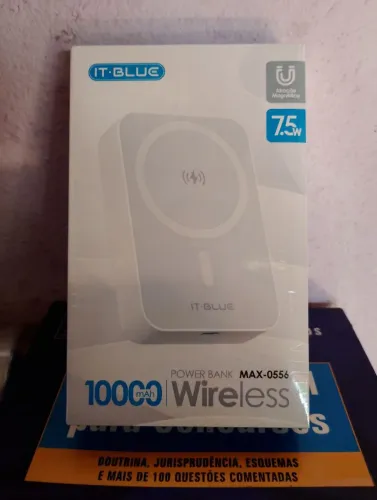 Carregador Portátil 10.000 mAh (Wireless)