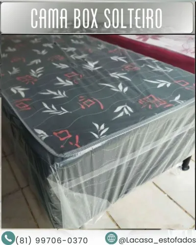 Cama box- solteiro 