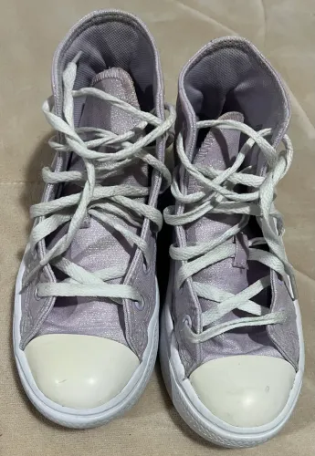 Tênis Converse All Star Chuck Taylor com brilhos menina tam 29