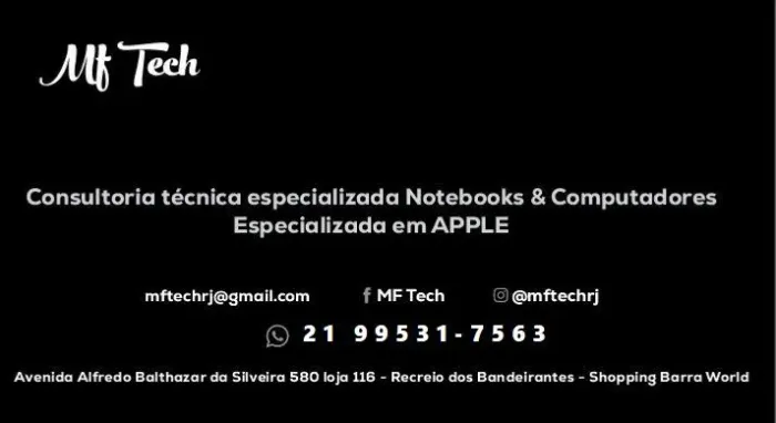 Conserto de Notebook Macbook iMac Computadores PCs em geral
